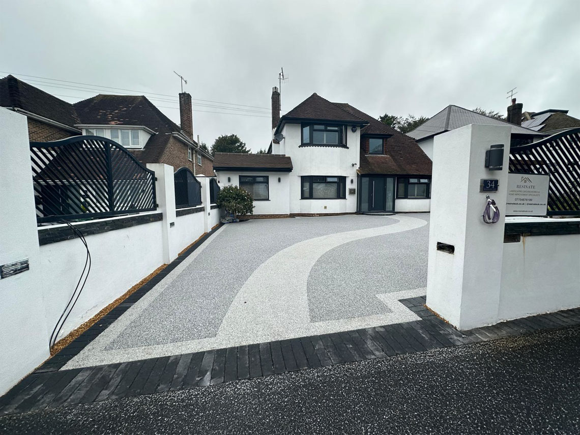 After — new resin driveway installed by Resinate Surfaces